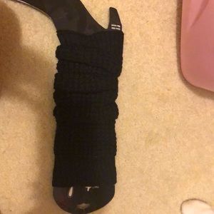 Black rue 21 leg warmers